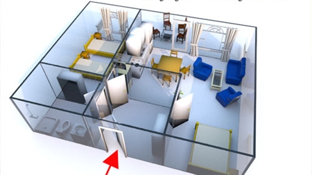 Grundriss der Ferienwohnung für 2 - 4 Personen in Land Kamerun