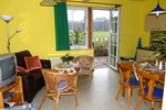 Wohnzimmer der Ferienwohnung für 2 - 4 Personen in Land Kamerun