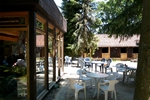 Terrasse des Appartements im Gruppenhaus für große Gruppen